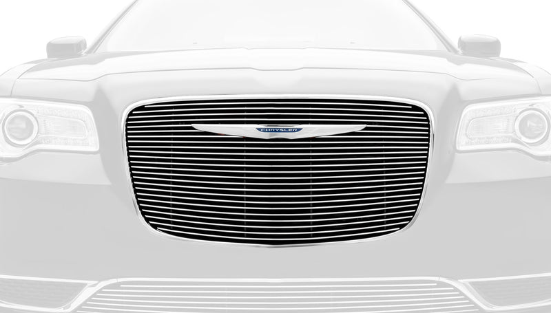 2015-2018 Chrysler 300 T-Rex Grilles Billet Grille, Polished, 1 Pc, Overlay - PN #21436