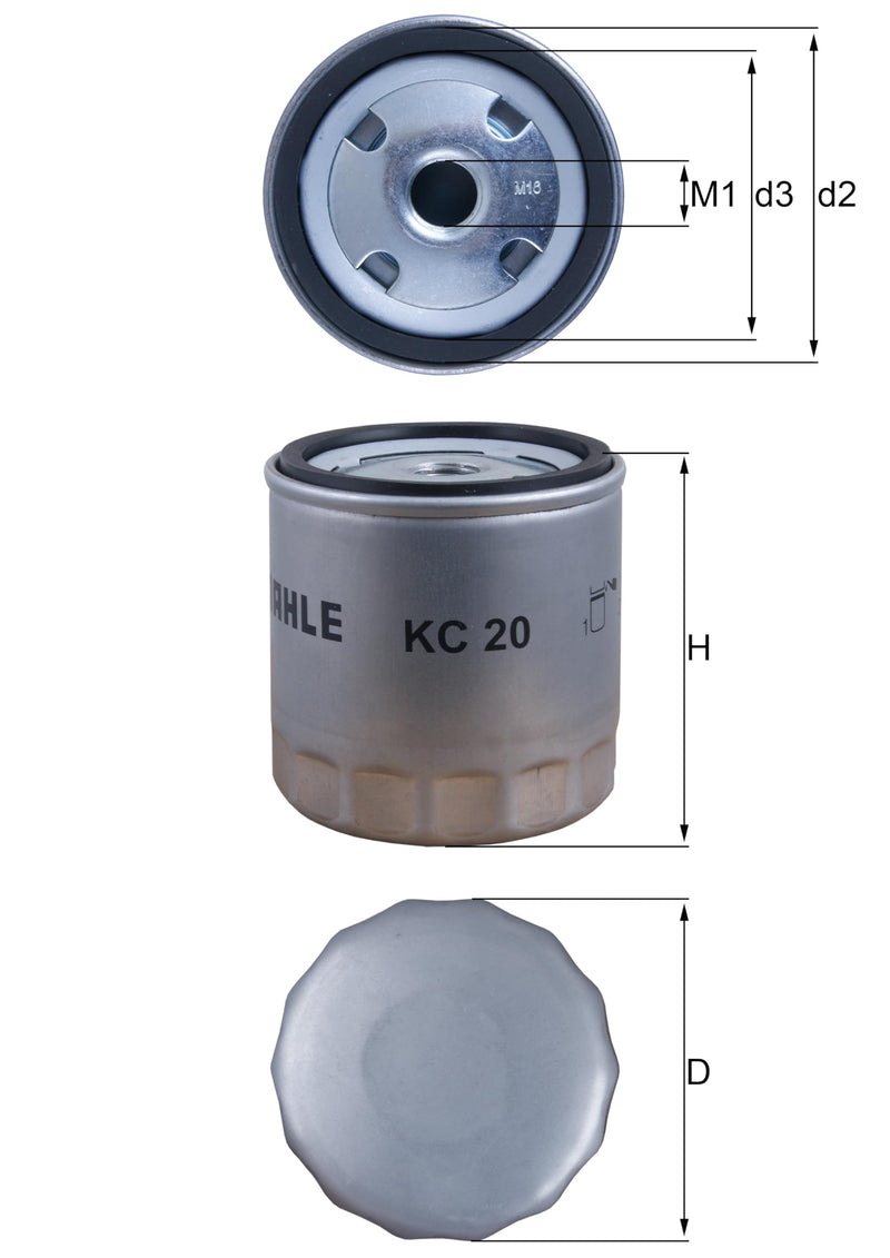 Fuel Filter Mahle - KC20