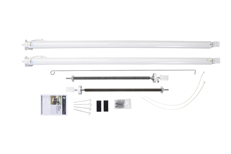 Solera Universal Classic RV Awning Arms & Hardware Kit - 81"-96" Tall, White