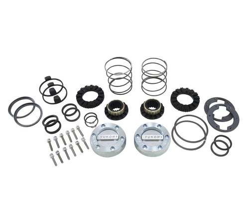 Hardcore Locking Hub Set Yukon Gear & Axle (YHC70007) for Dana 44/GM 8.5 Front Differential with 19-Spline