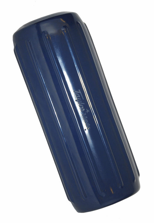 Taylor Made Inflatable Boat Fender Big B, Captain's Navy (8" x 20") End-to-End Line Passage Fits 5/8" Rope, Hangs Horizontally or Vertically, Ribbed, Needle Valve, Marine-Grade Vinyl - 571026