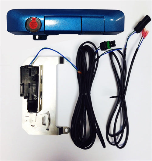 Pop & Lock PL85402 Power Tailgate Lock with Bolt Codeable Technology for Toyota Tacoma Speedway Blue (Smart Lock Combo)