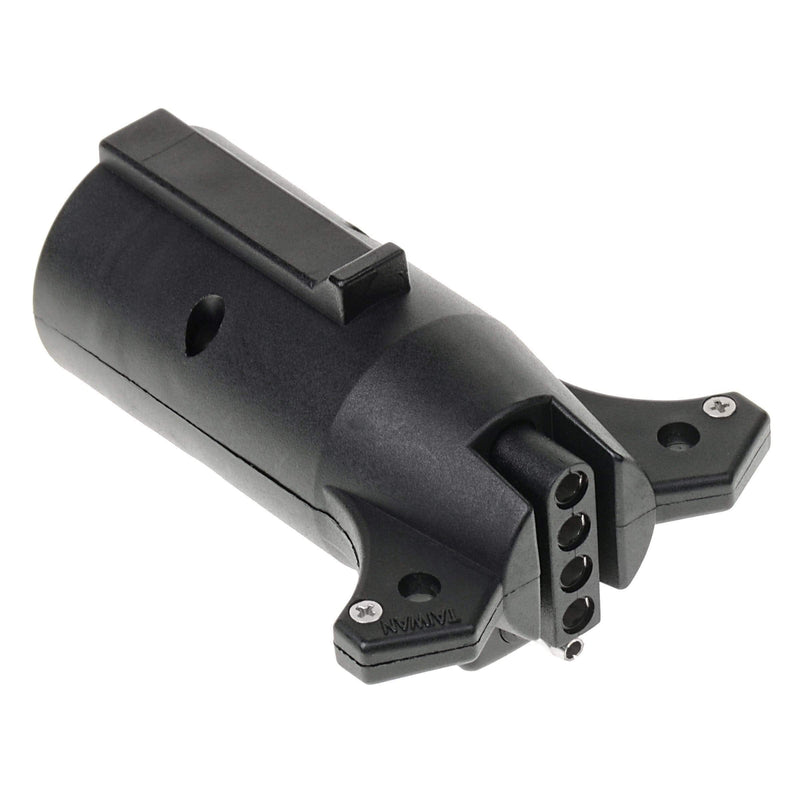 T-H Marine 7-Way Trailer Wiring Adapter - Round Style to 5-Way Adapter, 12 Volt DC
