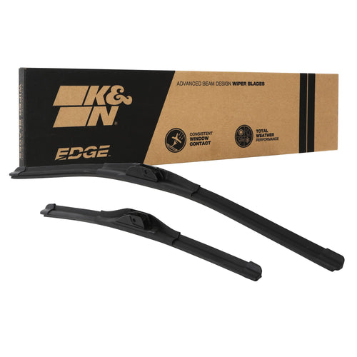 Windshield Wipers K&N EDGE: All Weather Performance, Superior Wiper Blades to Windshield Contact, Streak-Free Wipe Technology: 28 Inch + 17 Inch Wiper Blades (Pack of 2)