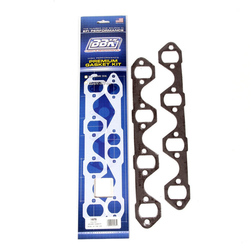 Premium BBK 1575 1-5/8" Exhaust Header Gaskets Kit for Ford 302/351, (Pair), Dark Gray