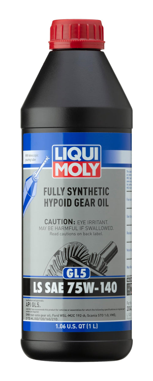 Liqui Moly Fully Synthetic 1L Hypoid Gear Oil (GL5) LS SAE 75W-140