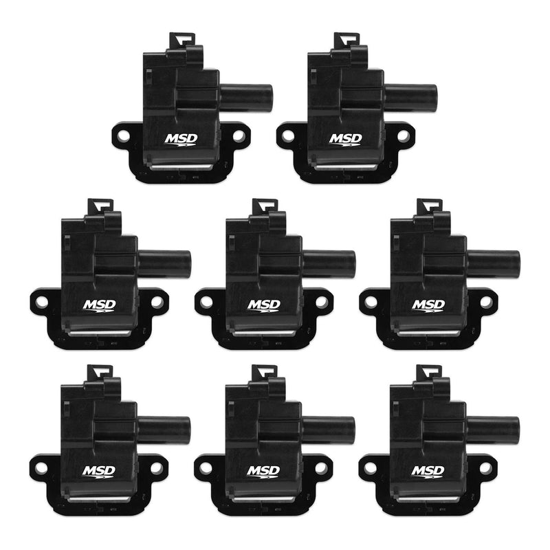 Blaster Series MSD 826283 Ignition Coils, Black, 8-Pack
