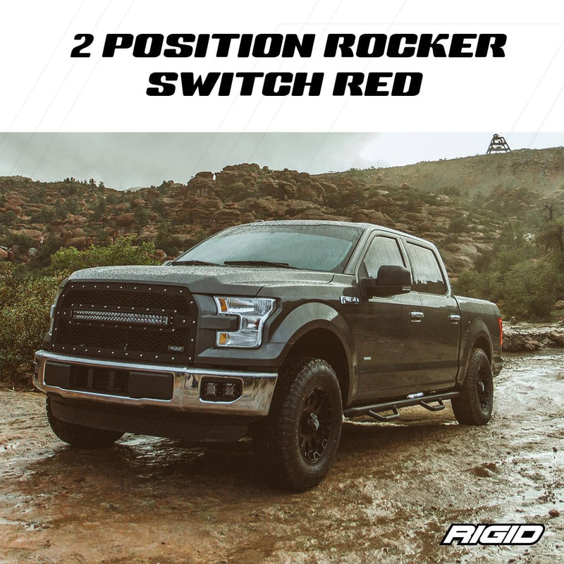 Lighted RIGID INDUSTRIES Rocker Switch, Regular: LED Indicator Light Switch