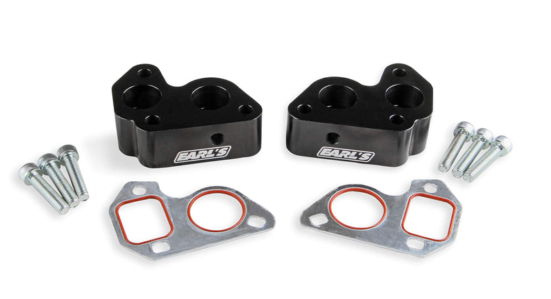 Earl's Remote Mount LS0022ERL Electric Water Pump Block Adapters