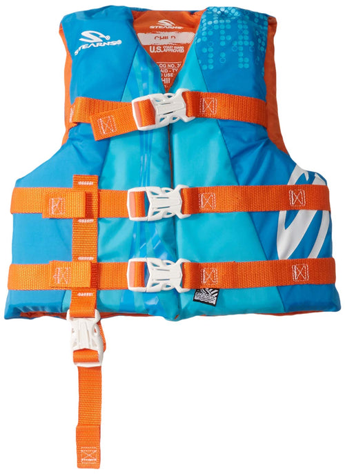 Stearns Classic Series Child Watersport Life Vest, USCG Approved Life Jacket for Kids, Great for Boating, Fishing, Tubing, & Other Water Sports; for Kids 30-50lbs