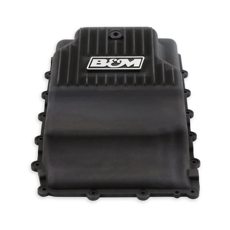 Cast Trans Pan B&M, 17-24 Ford 10R80, Black (71400)