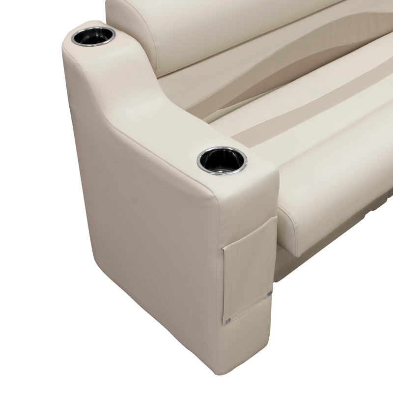 Premier Series Wise 3010-990 Right Radius Pontoon Arm Rest, Platinum