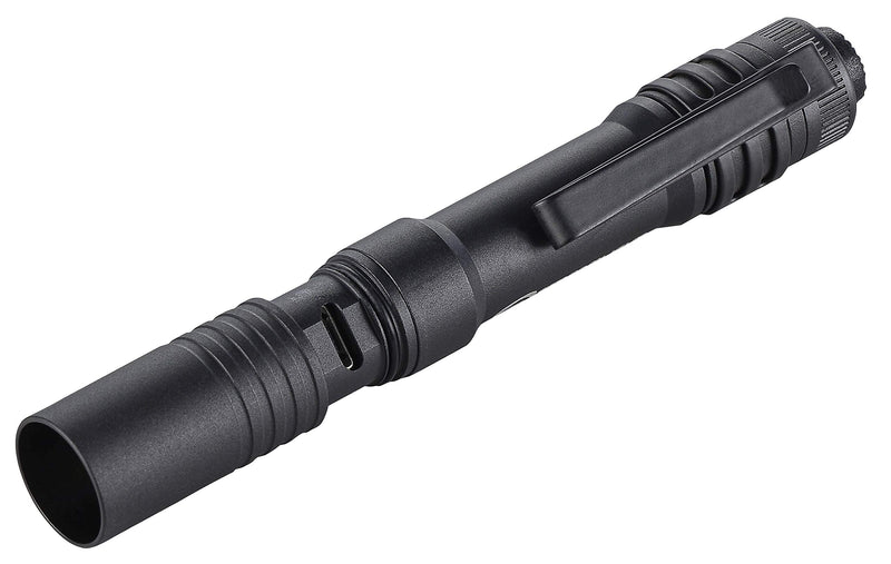 Streamlight MicroStream 66601 250-Lumen EDC Ultra-Compact Flashlight with USB Rechargeable Battery, Clear Retail Packaging, Black