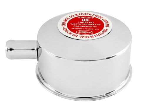 Chrome Oil Cap With Decal Scott Drake C5ZZ-6766-F