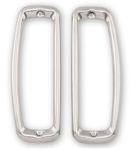 C7TZ-99279A6-7S Scott Drake Stainless Steel Taillight Bezels