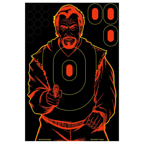 Shoot-N-C Birchwood Casey Bad Guy Target - 100 Count
