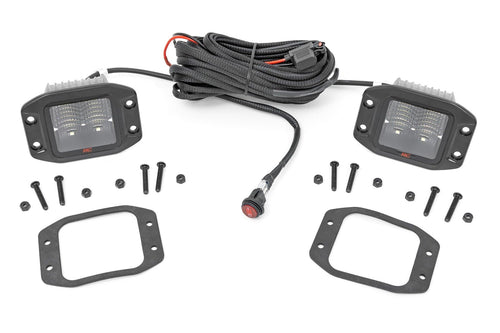 2" Rough Country Spectrum Series Flush Mount OSRAM LED Lights | Flood - 80803