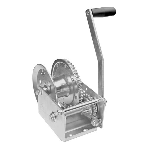 Brake Winch Fulton 143100, 1,500 lbs. Capacity, No Strap, Single-Speed Hand Crank Winch, Dual Ratchet System