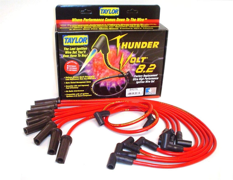 ThunderVolt 8.2 Spark Plug Wire Set, Red Taylor Cable 84276