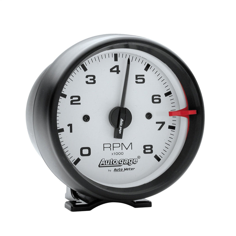 AUTO METER Autogage 2303 White Face Tachometer,3.750 in.