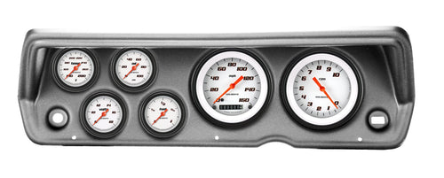 Velocity White Classic Instruments CDDU70VSW101BA Full Sweep Direct Fit 6 Gauge Set Compatible with 1970-1976 Duster