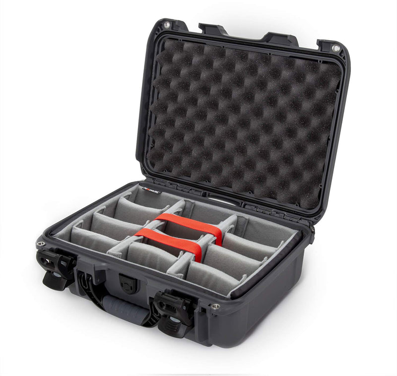 Nanuk 920 Medium Series Lightweight NK-7 Resin Waterproof Protective Case with Padded Dividers, Graphite