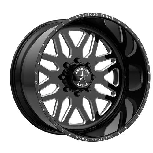 American Force AWB02 8X180 22X12 G-BLK MACH -40MM - AFTJB02G24-2-20