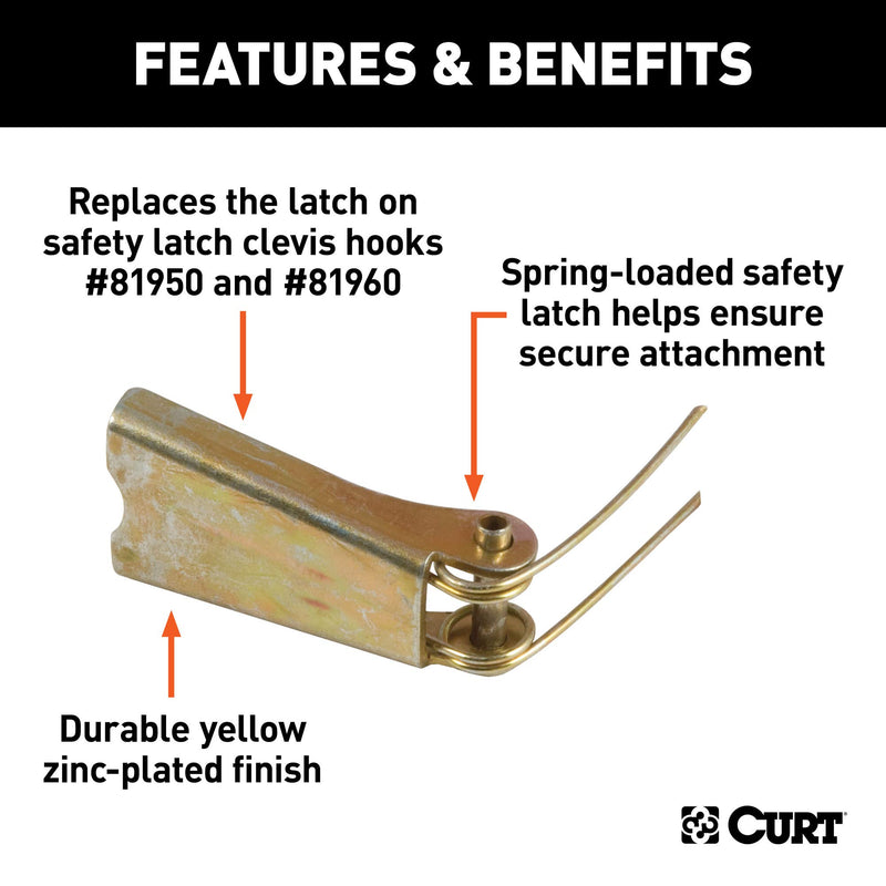 CURT Replacement Clevis Hook Safety Latch for CURT #81999 #81950