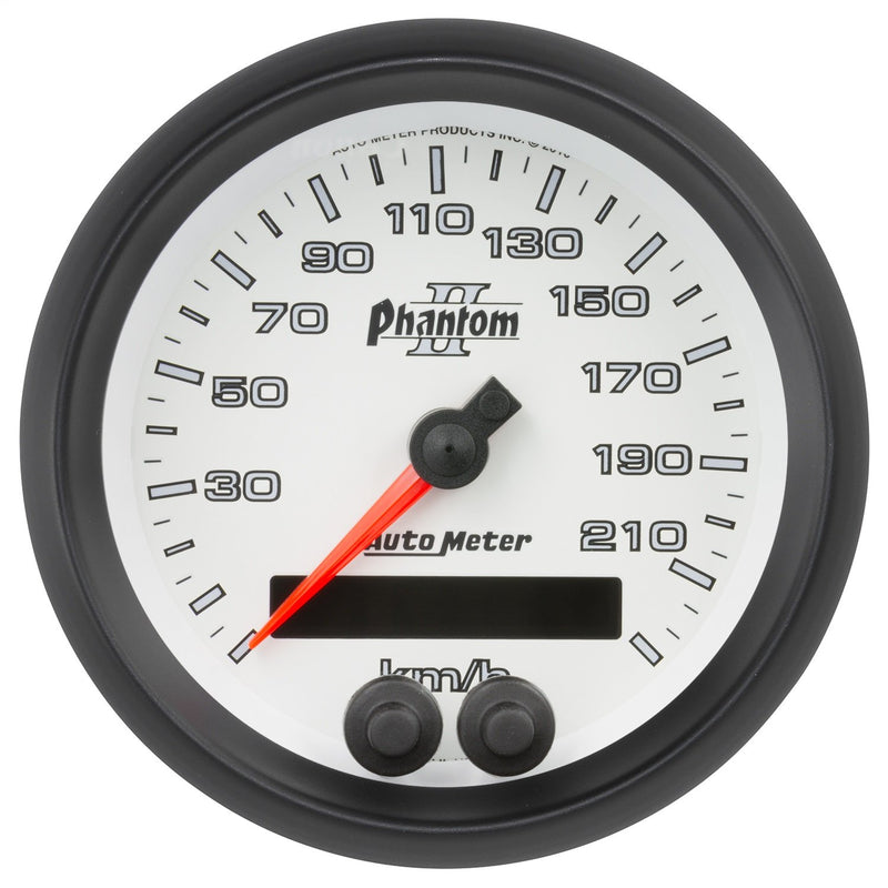 Speedometer Auto Meter 7580-M Gauge, 3 3/8", 225Km/H, GPS, Phantom Ii
