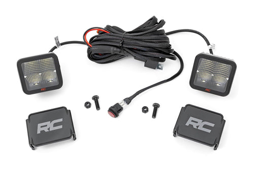 2" Rough Country Spectrum Series Square OSRAM LED Lights | Flood - 80903