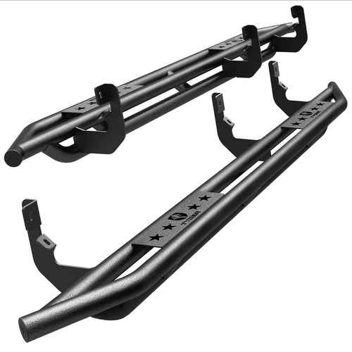 Tyger Auto Compatible with 2004-2015/2017-2024 Nissan Titan; 2016-2024 Titan XD Star Armor | Crew Cab | TG-AM2N20168 | Side Step Rails Nerf Bars Running Boards