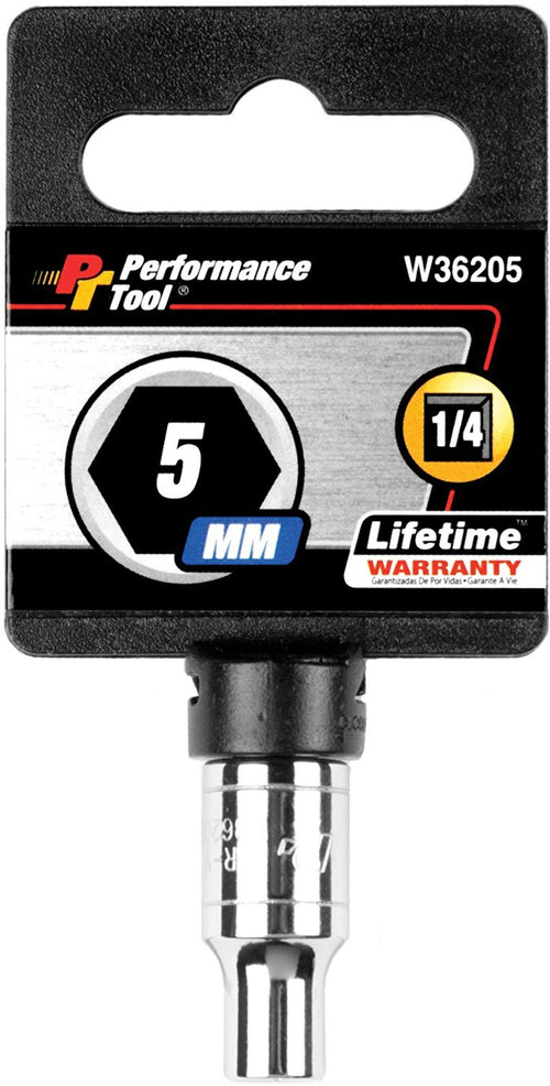 W36205 Performance Tool 1/4-Inch Drive 5mm 6pt Socket