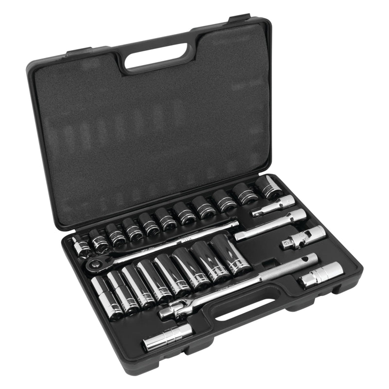 W32901 Performance Tool 1/2-Inch Drive SAE Socket Set, 26-Piece, 1-Pack