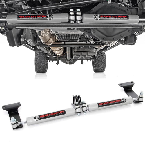 Rough Country Dual N3 Steering Stabilizer for 1999-2004 Super Duty 4WD - 8749030