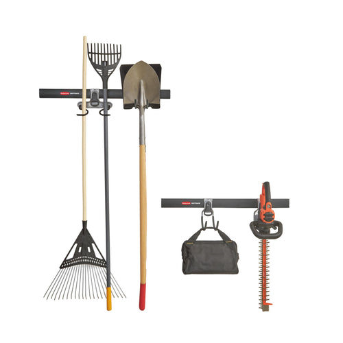 Rubbermaid Garage Storage System FastTrack Tool Hanging Kit, Wall Mount Holder for Garden Lawn Tools/Garage/Home Organization