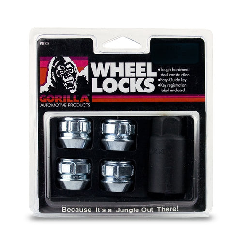 Gorilla 78641N Automotive Acorn Open End Wheel Locks (14mm x 1.50 Thread Size) - Pack of 4