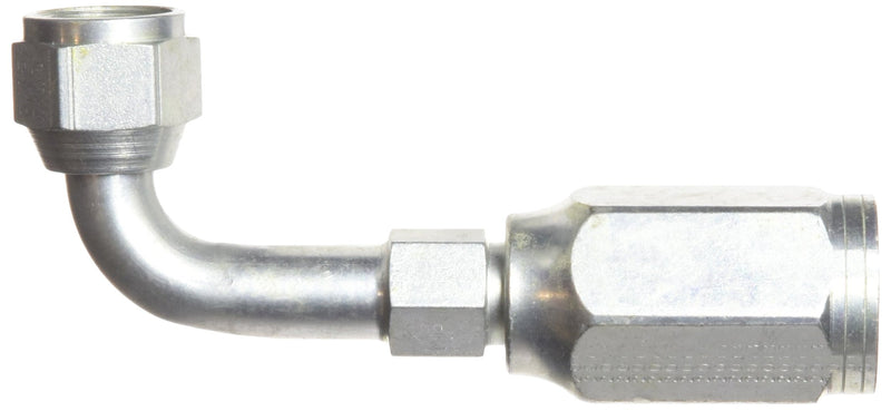 8C2AT-8RFJX90 Gates Field Attachable Type T for G2 Hose, 2 Wire, Female JIC 37 Flare Swivel, 90 Bent Tube, 1/2" ID