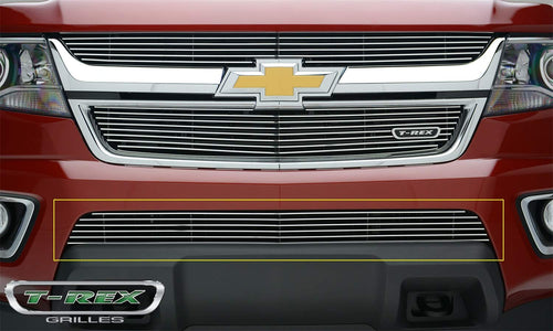 2015-2020 Colorado T-Rex Grilles Billet Bumper Grille, Polished, 1 Pc, Overlay - PN #25267