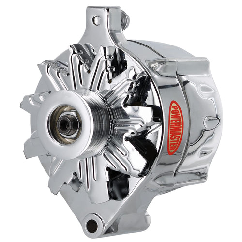 Alt Ford Powermaster Upgrade Chrome 140A 16 Volt Smooth Look TM 6 grv Pulley 1-Wire