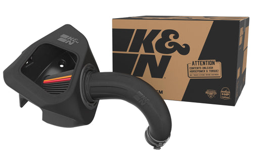Cold Air Intake System K&N NextGen: Dry-Flow Cotton Filter: Compatible with 2019-2024 RAM 1500; 50-1578D