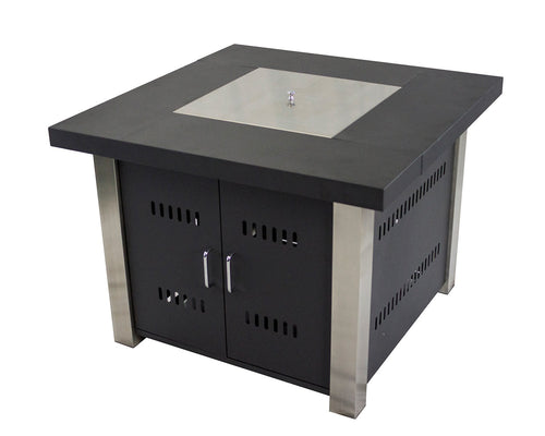 Montreal Square Gas Fire Pit Table, Pleasant Hearth OFG901T, 38"