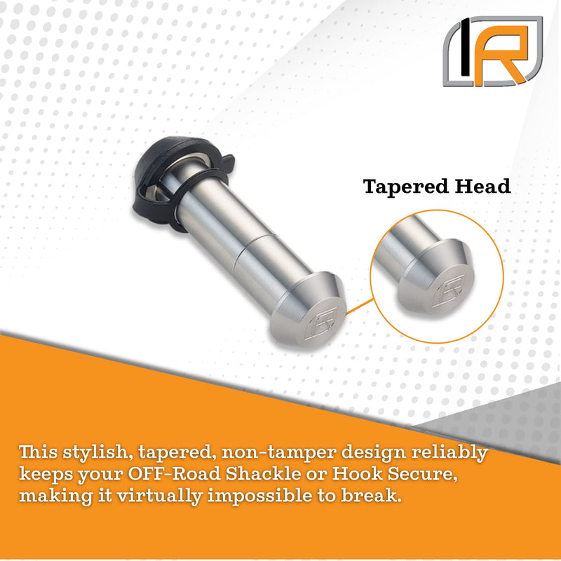 3 Pack Mixed 2.5, Keyed Alike, Shackle Locks for 3/4" Threaded D-Ring Shackle - Includes 2.5" Receiver Lock