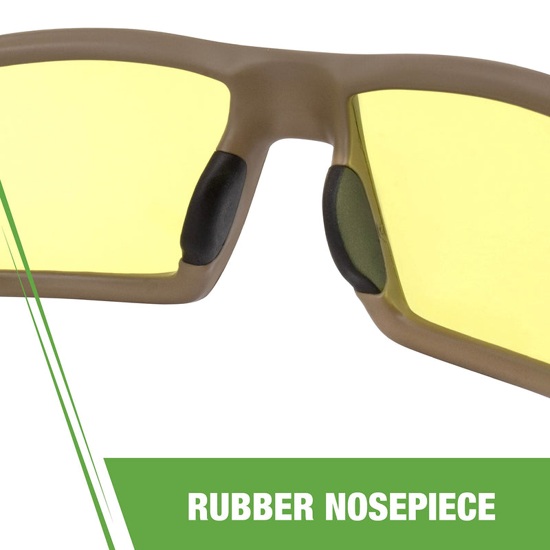 Safety Glasses Crossfire 41285, Yellow Lens, One Size