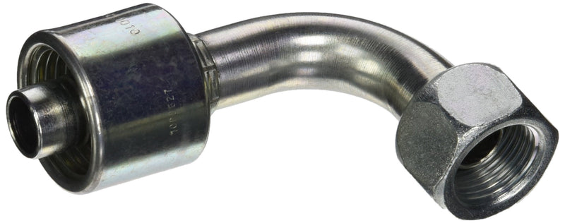 Gates MegaCrimp 10G-10FBSPORX90 Couplings, Female British Standard Parallel Pipe O-Ring Swivel, 90 Bent Tube, 5/8" ID