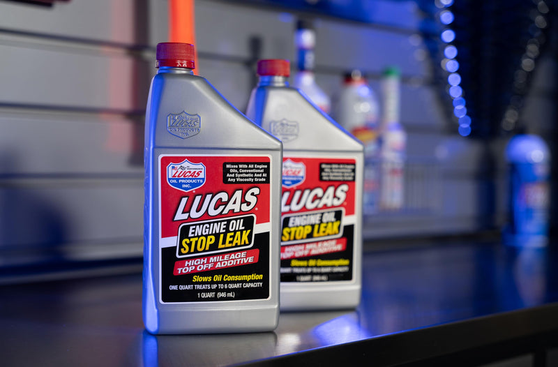 Engine Oil Stop Leak Lucas Oil 11100 - Top Off Additive - 1 Quart