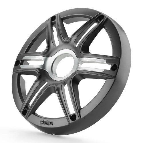 CMGP-101-SG Clarion 10-inch Premium Subwoofer Grille Sport Style, Gray Metallic, with Metallic Silver Accents