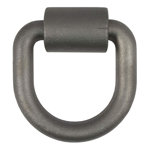 CURT 83760 Weld-On 4-1/4 x 4-1/2-Inch Trailer D-Ring Tie Down Anchor, 26,500 lbs Break Strength, Raw