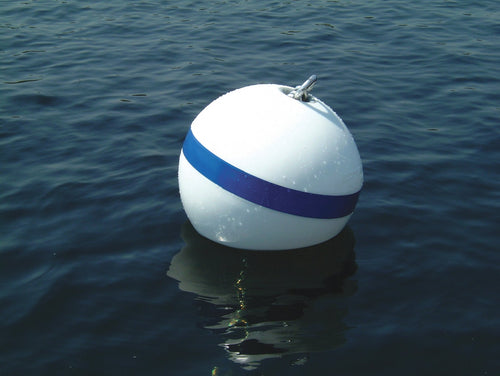 Sur-Moor T3C Mooring Buoy, Taylor Made White (18") #46372, Hardware not included