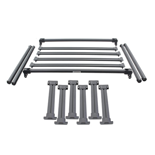 Go Rhino Overland Xtreme Rack - Full-Size Trucks XRS Rack - Full-Size Trucks | Steel and Aluminum, Textured Black | 5952000T-01 | Fits 2015 - 2024 Full-Size Trucks (See Description)