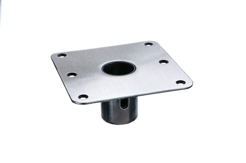 Swivl-Eze 1.77 Series Stainless Steel Snap-Lock Seat Base Plate, 7-Inch x 7-Inch, Square Swivl-Eze